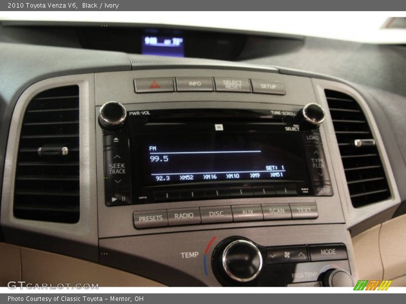 Controls of 2010 Venza V6