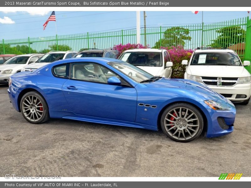 Blu Sofisticato (Sport Blue Metallic) / Pearl Beige 2013 Maserati GranTurismo Sport Coupe