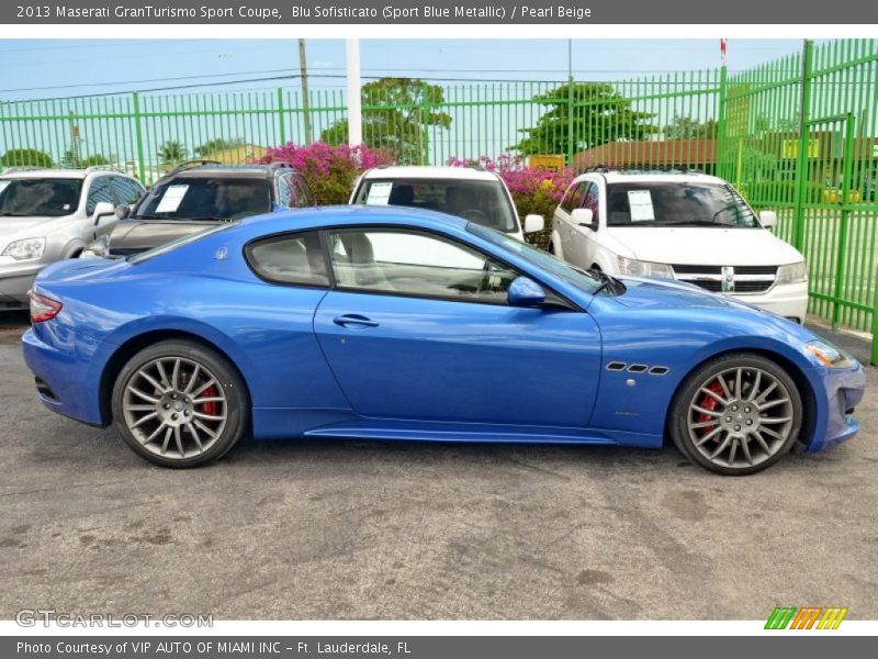 Blu Sofisticato (Sport Blue Metallic) / Pearl Beige 2013 Maserati GranTurismo Sport Coupe