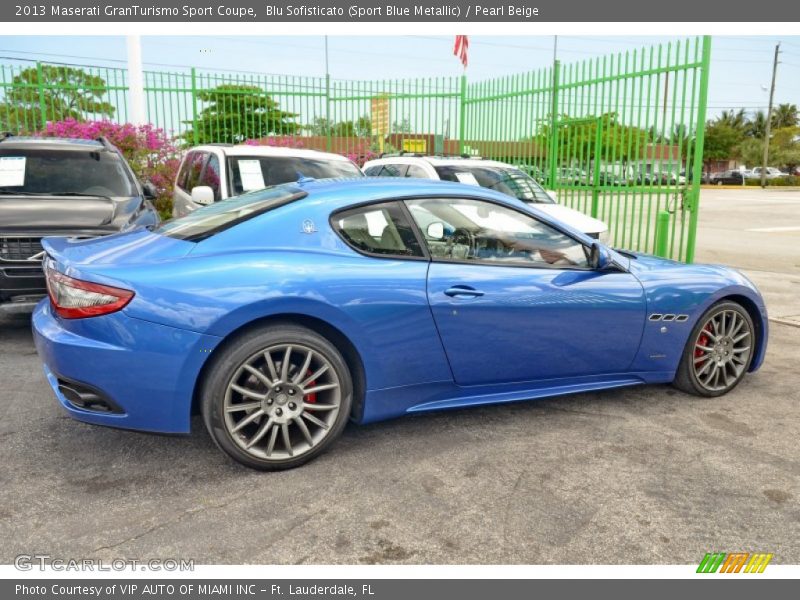 Blu Sofisticato (Sport Blue Metallic) / Pearl Beige 2013 Maserati GranTurismo Sport Coupe