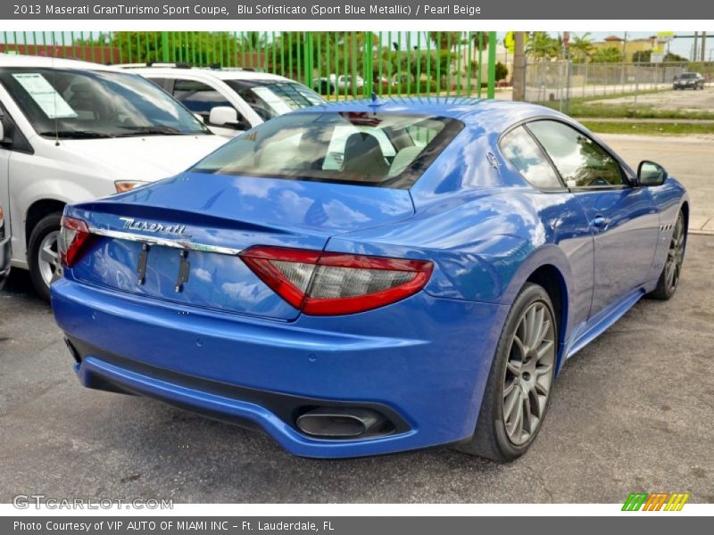 Blu Sofisticato (Sport Blue Metallic) / Pearl Beige 2013 Maserati GranTurismo Sport Coupe