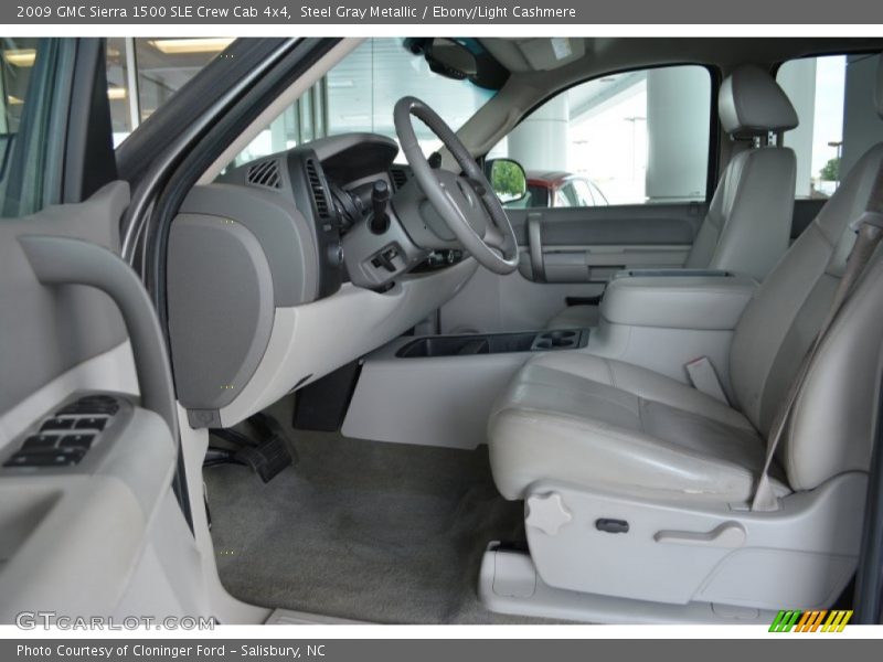 Steel Gray Metallic / Ebony/Light Cashmere 2009 GMC Sierra 1500 SLE Crew Cab 4x4