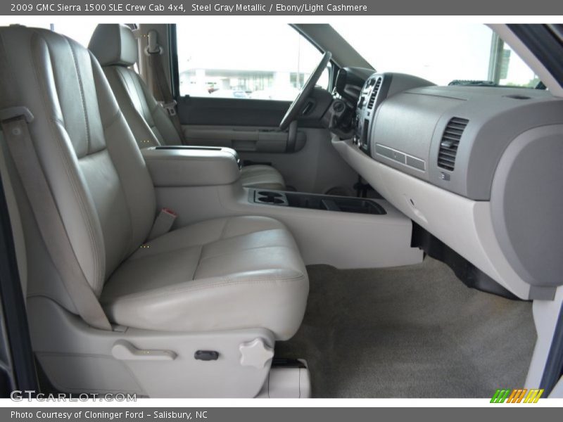 Steel Gray Metallic / Ebony/Light Cashmere 2009 GMC Sierra 1500 SLE Crew Cab 4x4