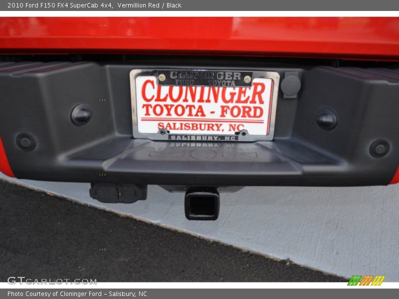 Vermillion Red / Black 2010 Ford F150 FX4 SuperCab 4x4