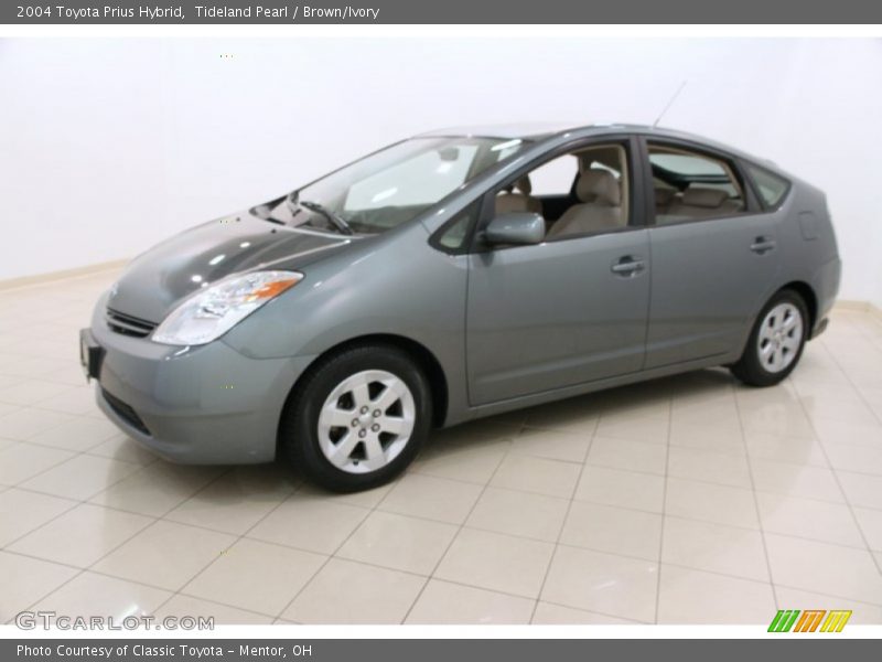 Tideland Pearl / Brown/Ivory 2004 Toyota Prius Hybrid