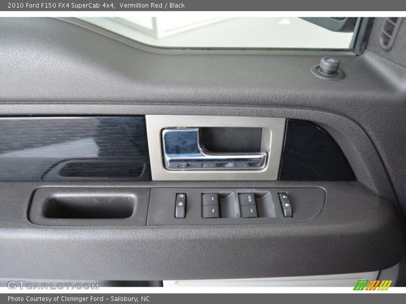 Vermillion Red / Black 2010 Ford F150 FX4 SuperCab 4x4