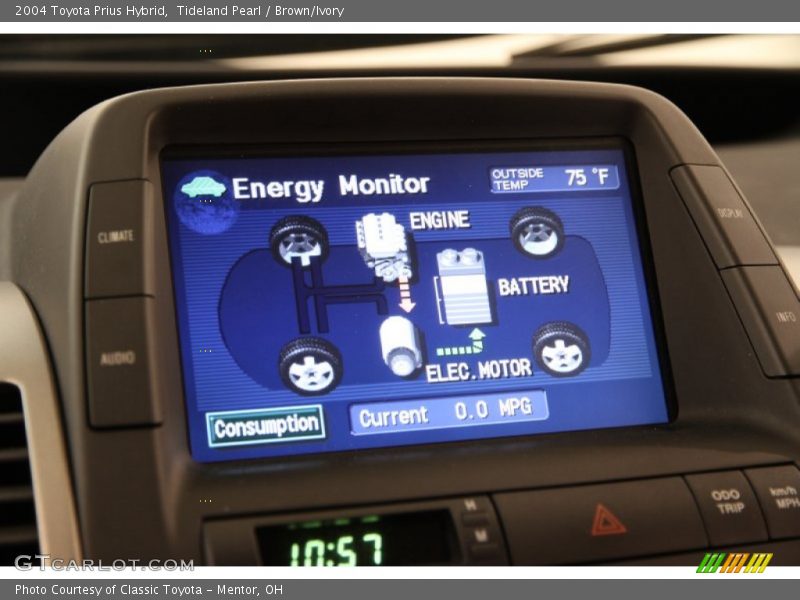 Tideland Pearl / Brown/Ivory 2004 Toyota Prius Hybrid