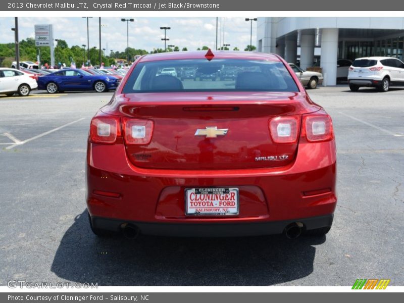 Crystal Red Tintcoat / Jet Black/Brownstone 2013 Chevrolet Malibu LTZ