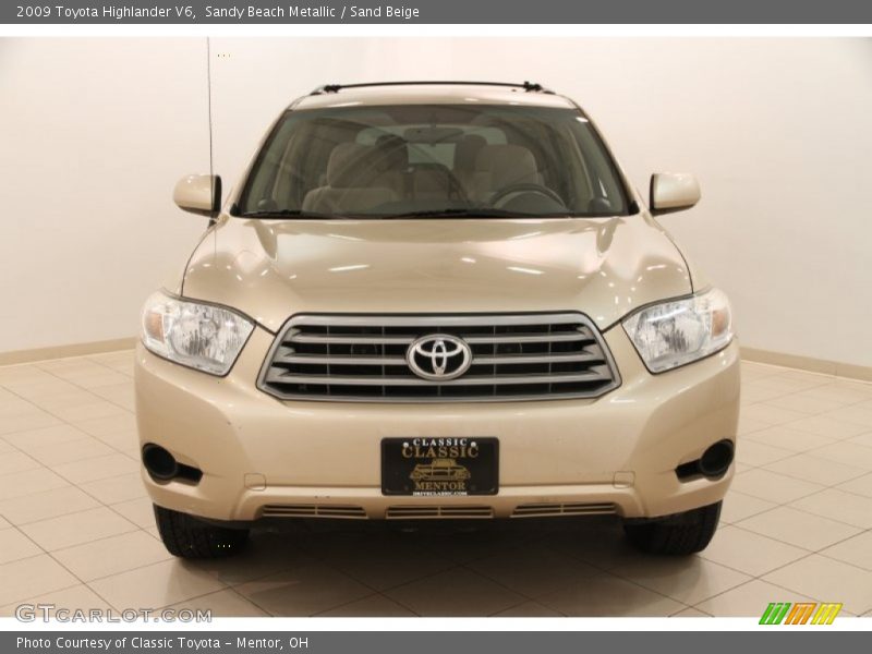 Sandy Beach Metallic / Sand Beige 2009 Toyota Highlander V6