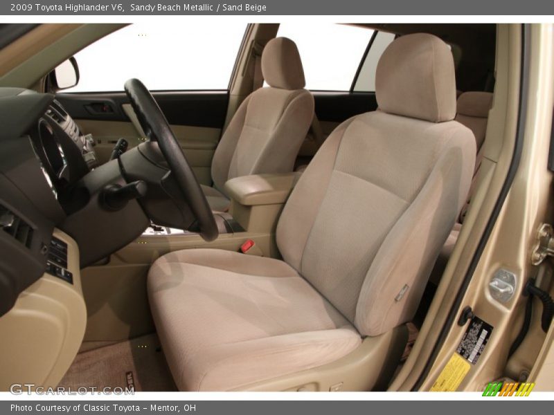 Sandy Beach Metallic / Sand Beige 2009 Toyota Highlander V6