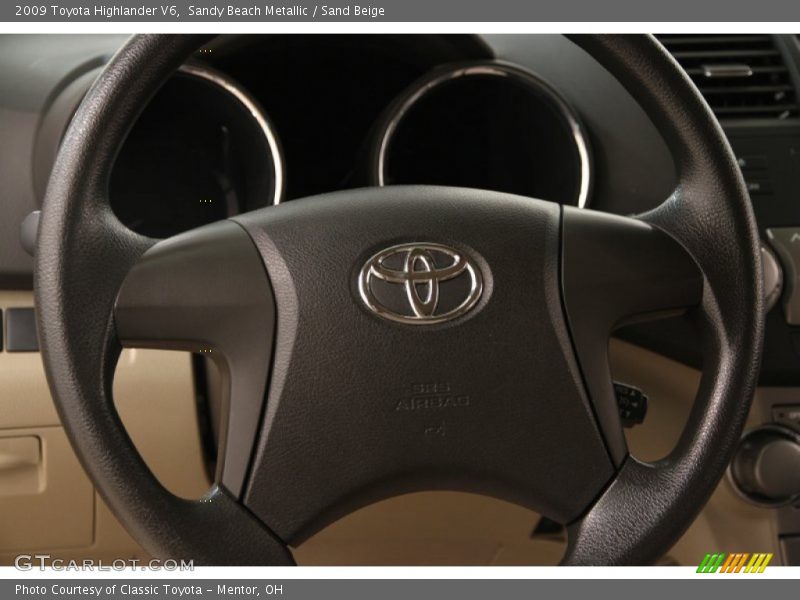 Sandy Beach Metallic / Sand Beige 2009 Toyota Highlander V6