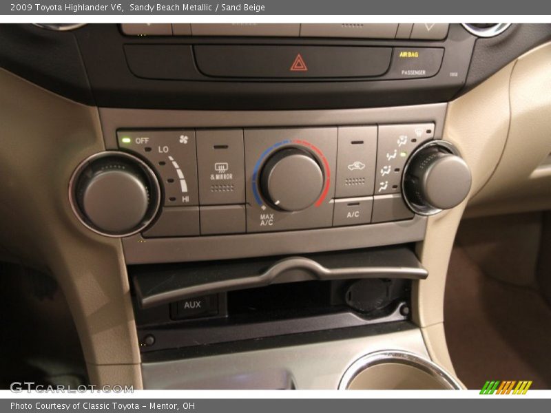 Sandy Beach Metallic / Sand Beige 2009 Toyota Highlander V6