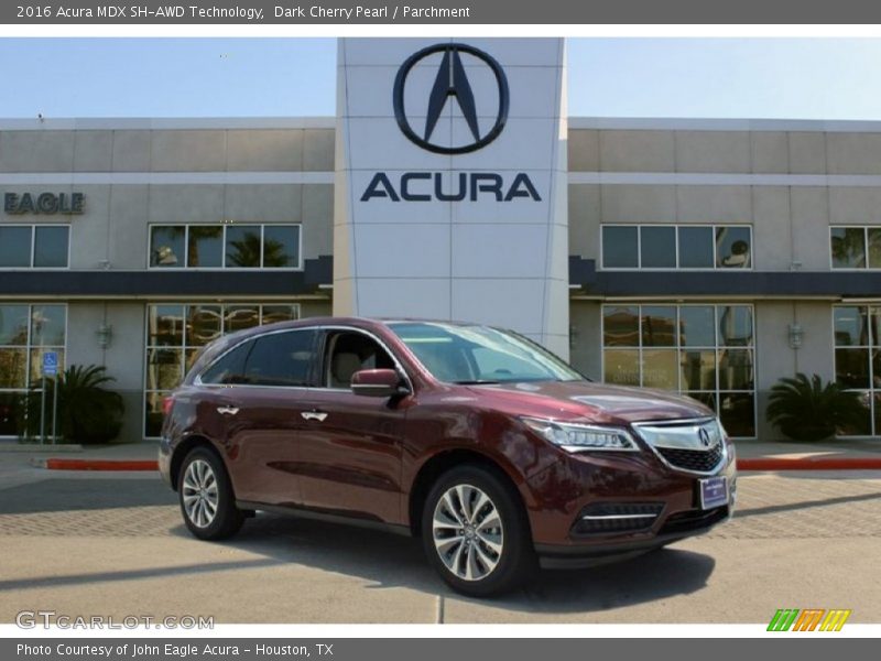 Dark Cherry Pearl / Parchment 2016 Acura MDX SH-AWD Technology