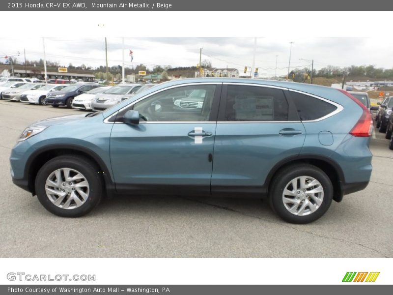 Mountain Air Metallic / Beige 2015 Honda CR-V EX AWD