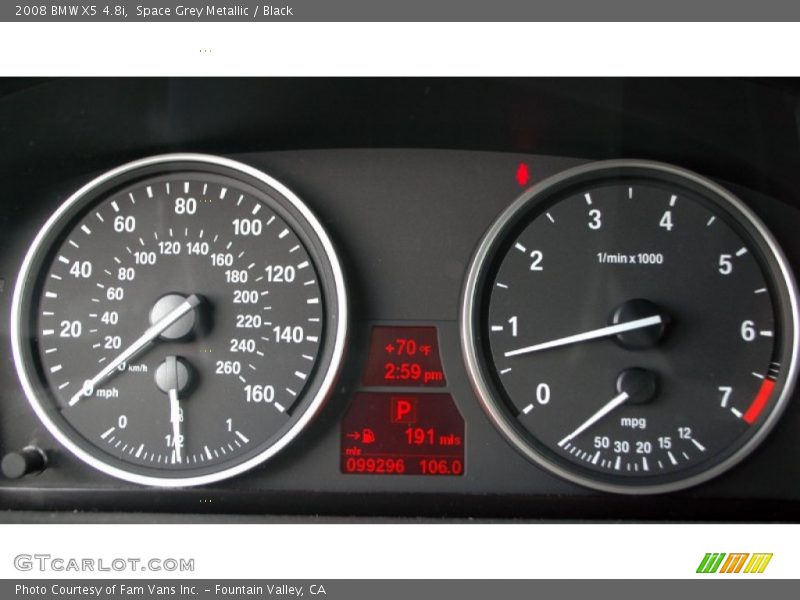 Space Grey Metallic / Black 2008 BMW X5 4.8i