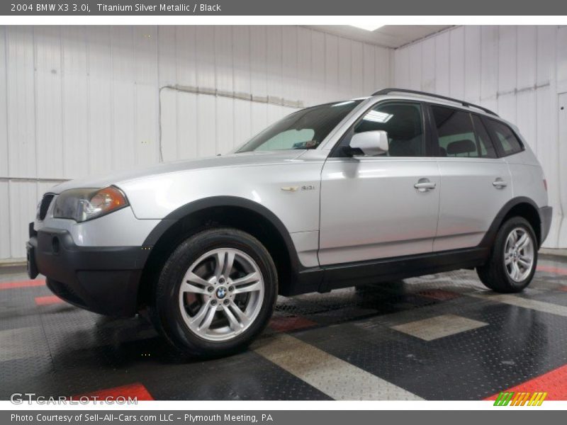 Titanium Silver Metallic / Black 2004 BMW X3 3.0i