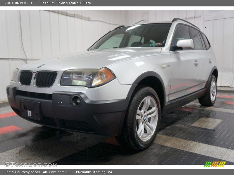 Titanium Silver Metallic / Black 2004 BMW X3 3.0i