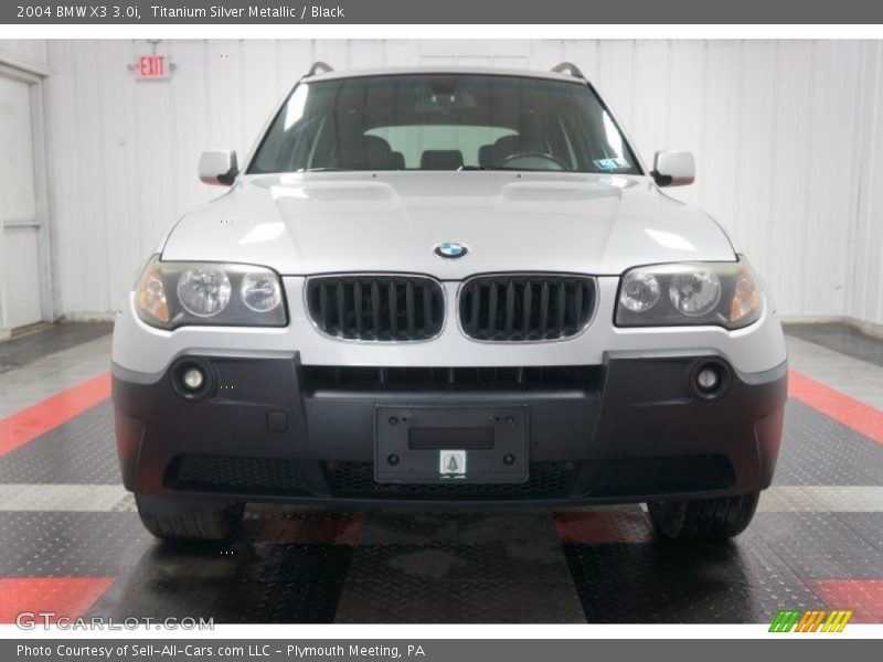 Titanium Silver Metallic / Black 2004 BMW X3 3.0i