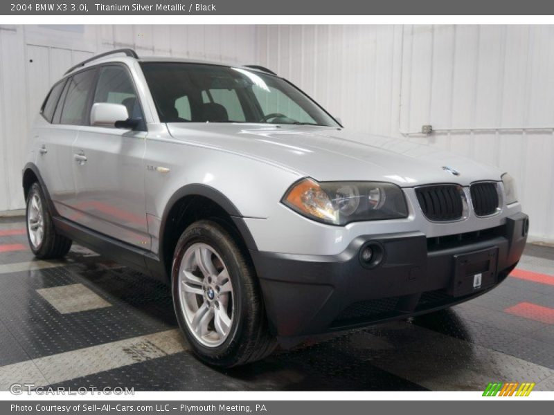 Titanium Silver Metallic / Black 2004 BMW X3 3.0i