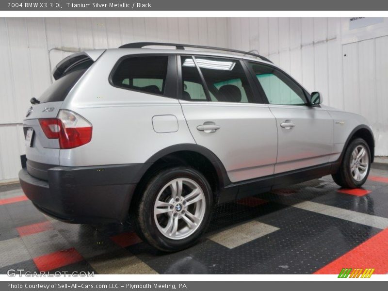 Titanium Silver Metallic / Black 2004 BMW X3 3.0i