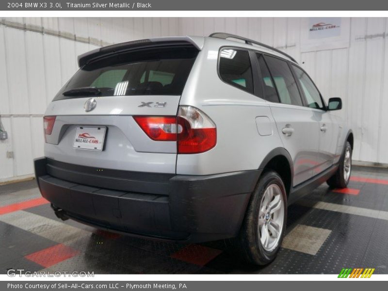 Titanium Silver Metallic / Black 2004 BMW X3 3.0i
