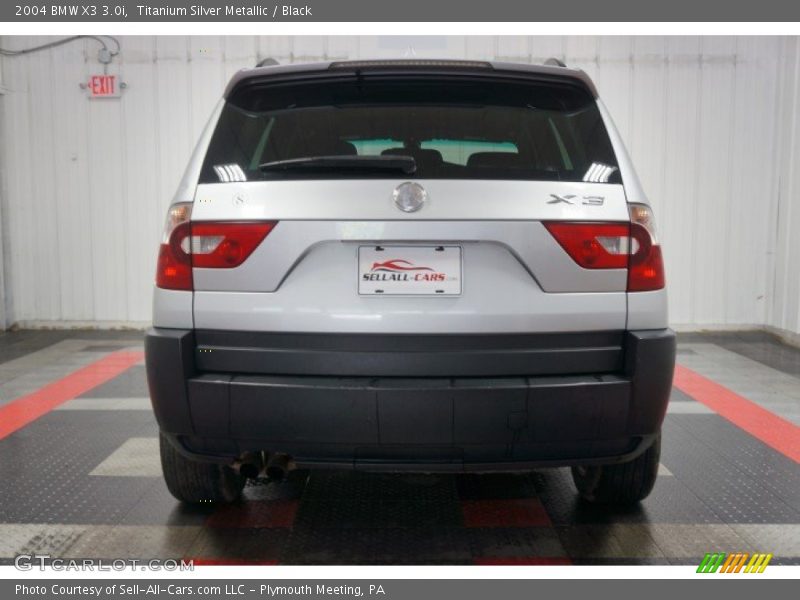 Titanium Silver Metallic / Black 2004 BMW X3 3.0i