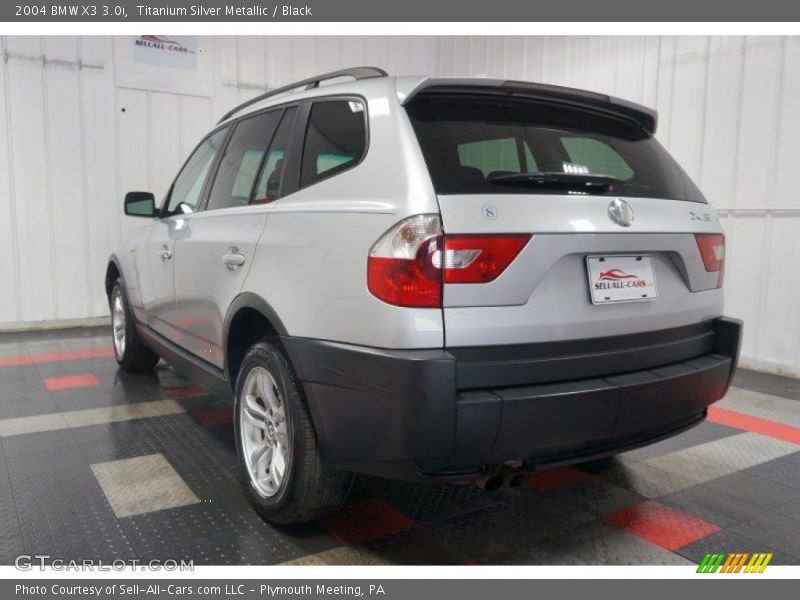 Titanium Silver Metallic / Black 2004 BMW X3 3.0i