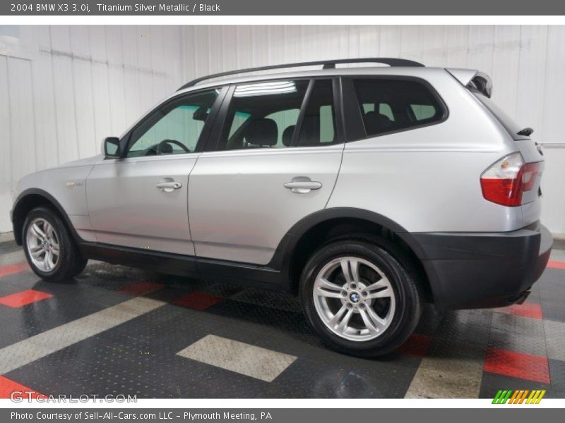 Titanium Silver Metallic / Black 2004 BMW X3 3.0i