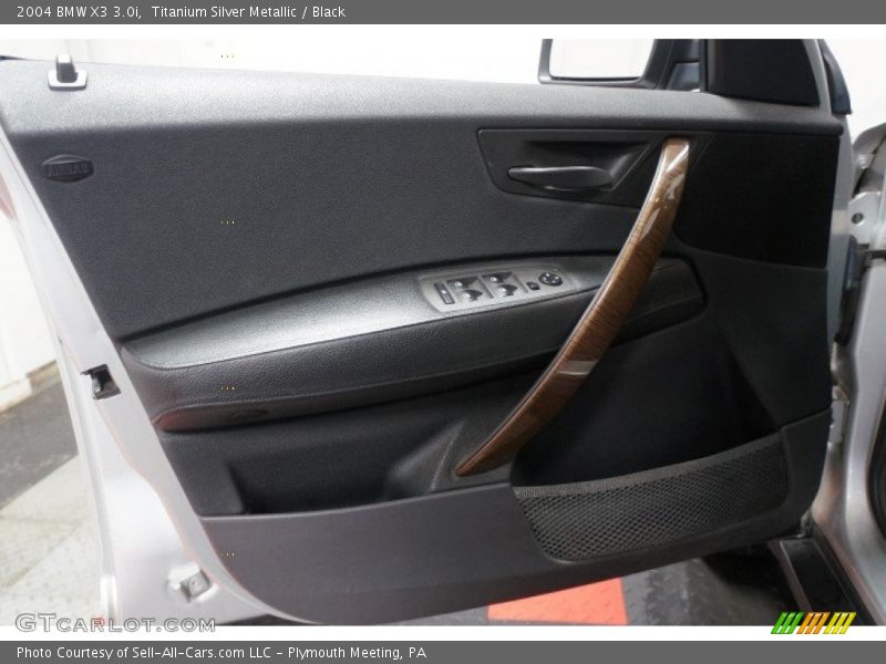 Titanium Silver Metallic / Black 2004 BMW X3 3.0i