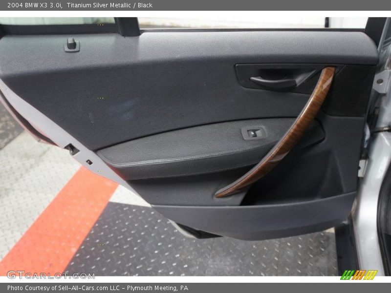 Titanium Silver Metallic / Black 2004 BMW X3 3.0i