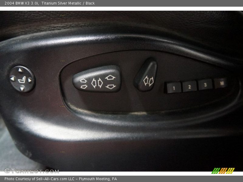 Titanium Silver Metallic / Black 2004 BMW X3 3.0i
