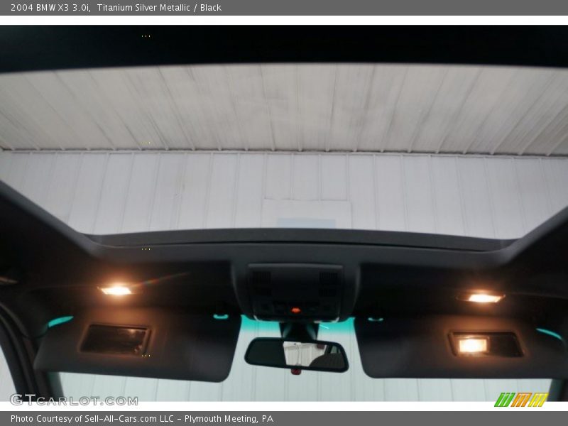 Titanium Silver Metallic / Black 2004 BMW X3 3.0i