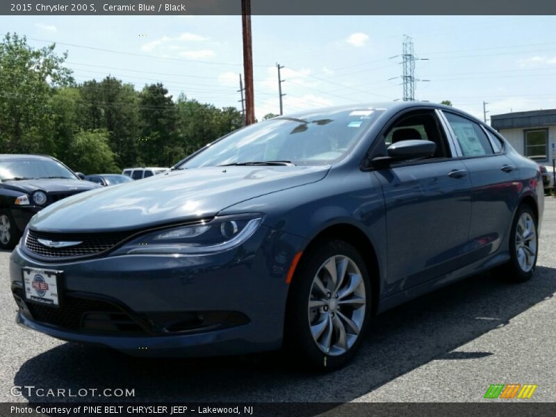 Ceramic Blue / Black 2015 Chrysler 200 S