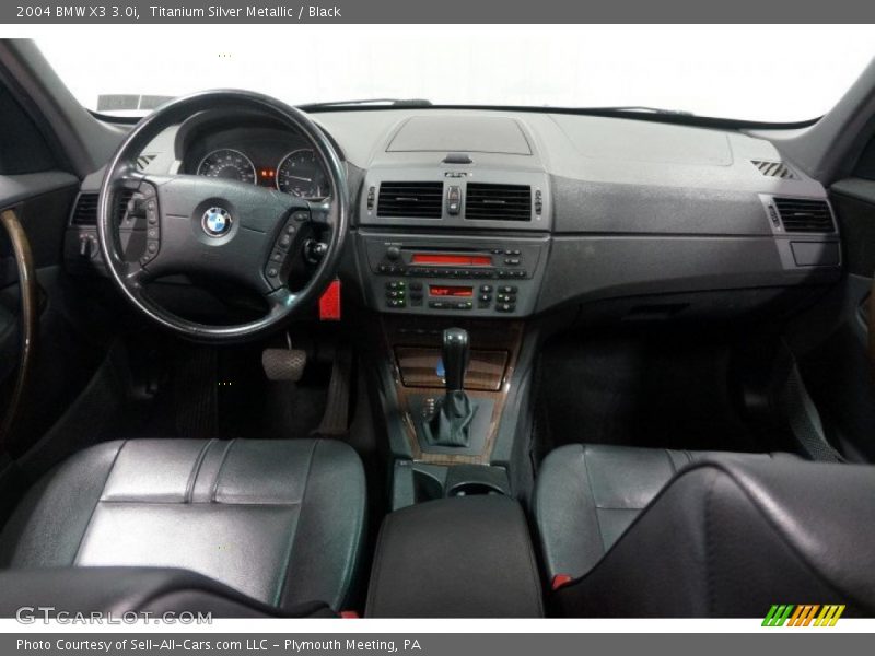 Titanium Silver Metallic / Black 2004 BMW X3 3.0i