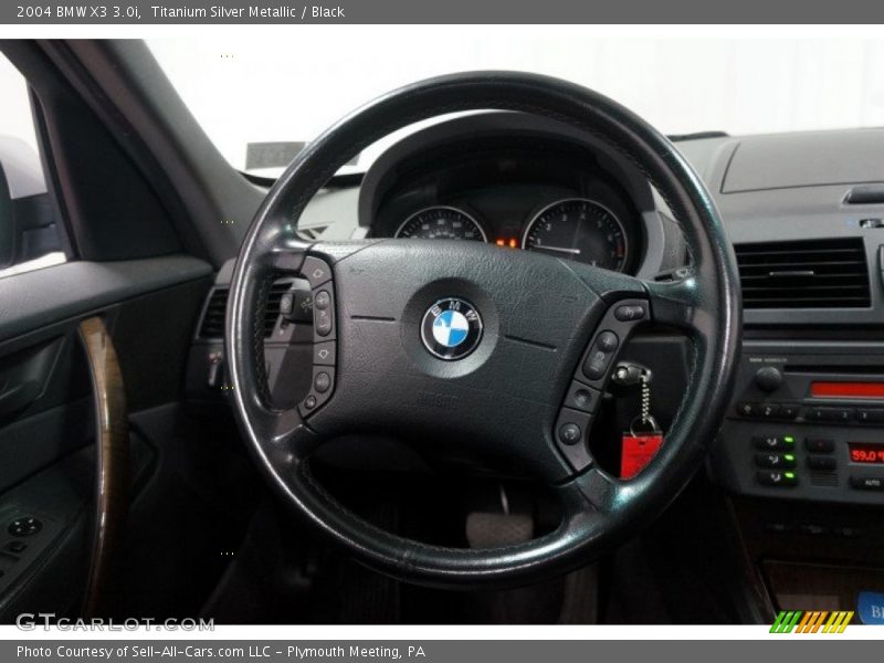 Titanium Silver Metallic / Black 2004 BMW X3 3.0i