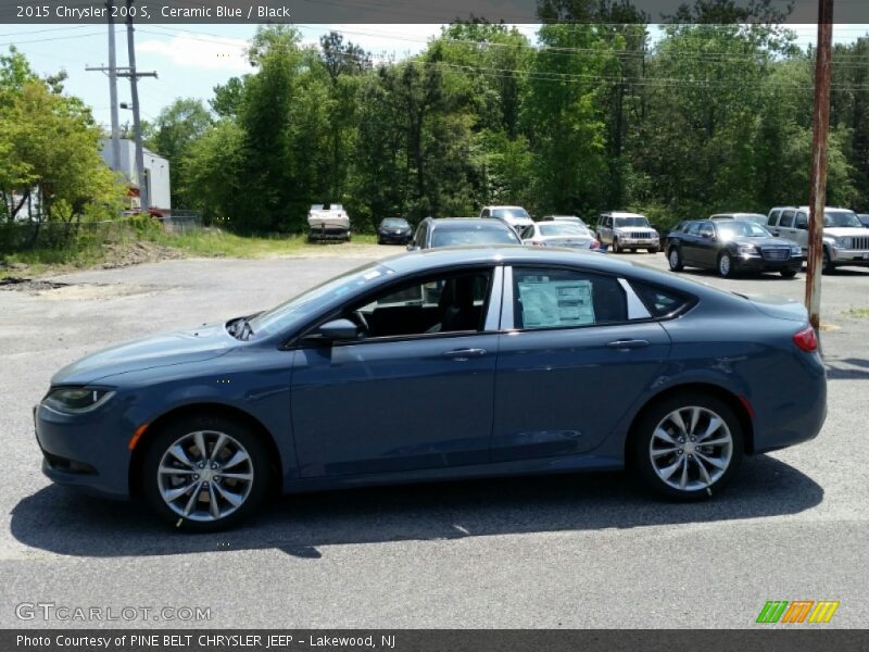 Ceramic Blue / Black 2015 Chrysler 200 S