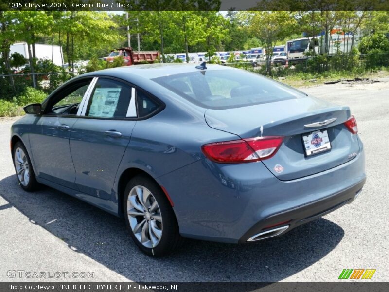 Ceramic Blue / Black 2015 Chrysler 200 S