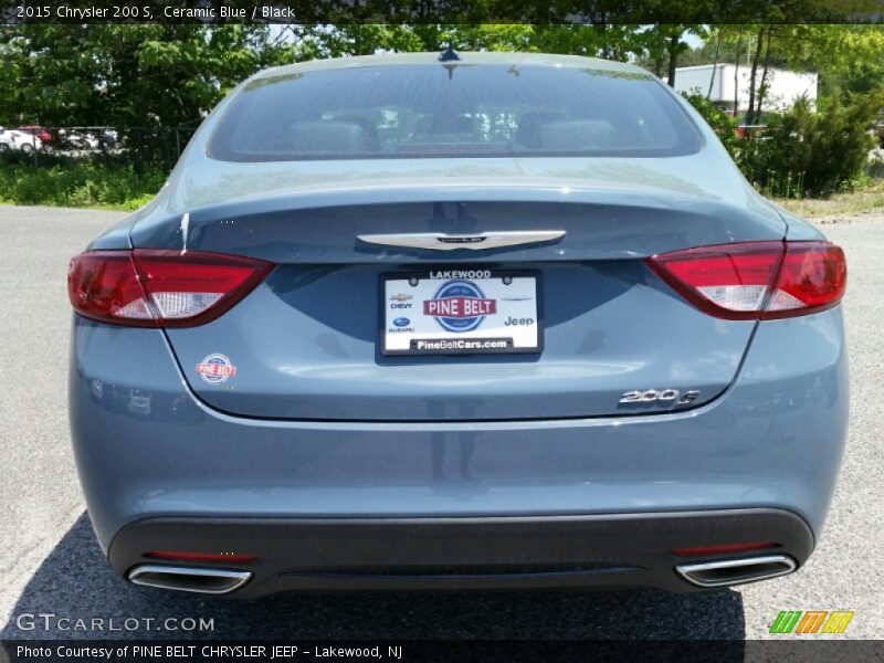 Ceramic Blue / Black 2015 Chrysler 200 S