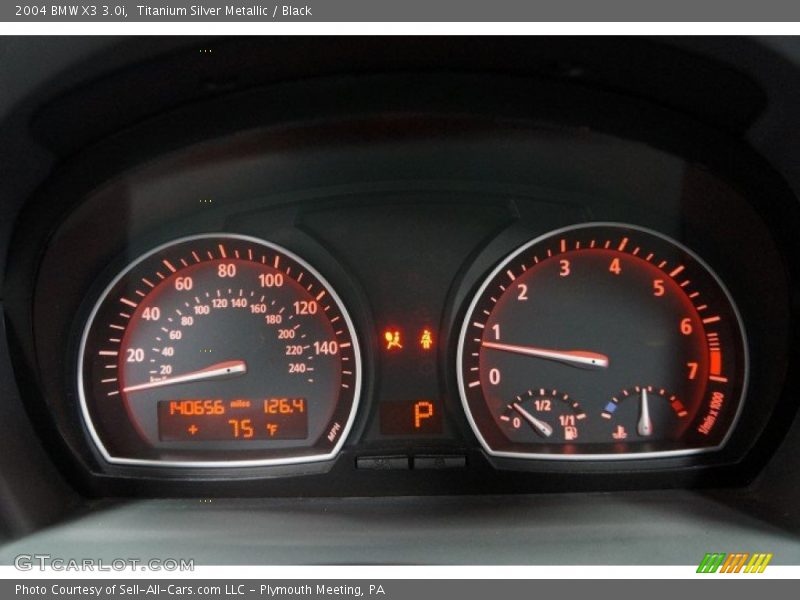 Titanium Silver Metallic / Black 2004 BMW X3 3.0i