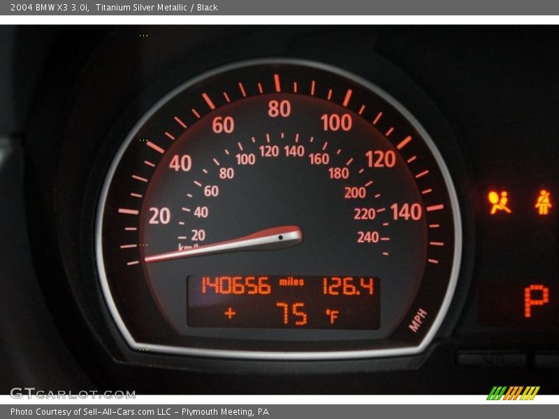 Titanium Silver Metallic / Black 2004 BMW X3 3.0i
