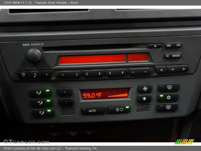 Titanium Silver Metallic / Black 2004 BMW X3 3.0i