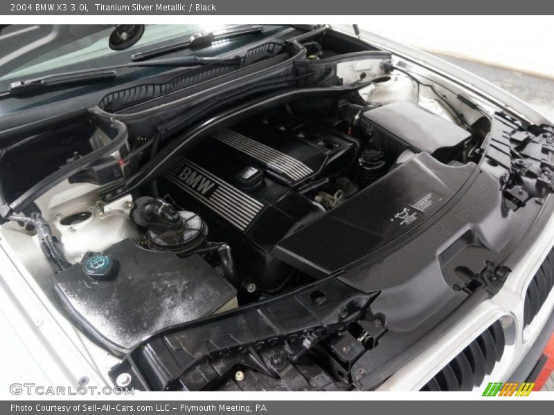 Titanium Silver Metallic / Black 2004 BMW X3 3.0i