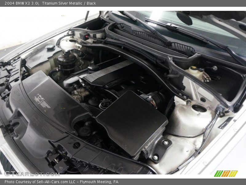 Titanium Silver Metallic / Black 2004 BMW X3 3.0i
