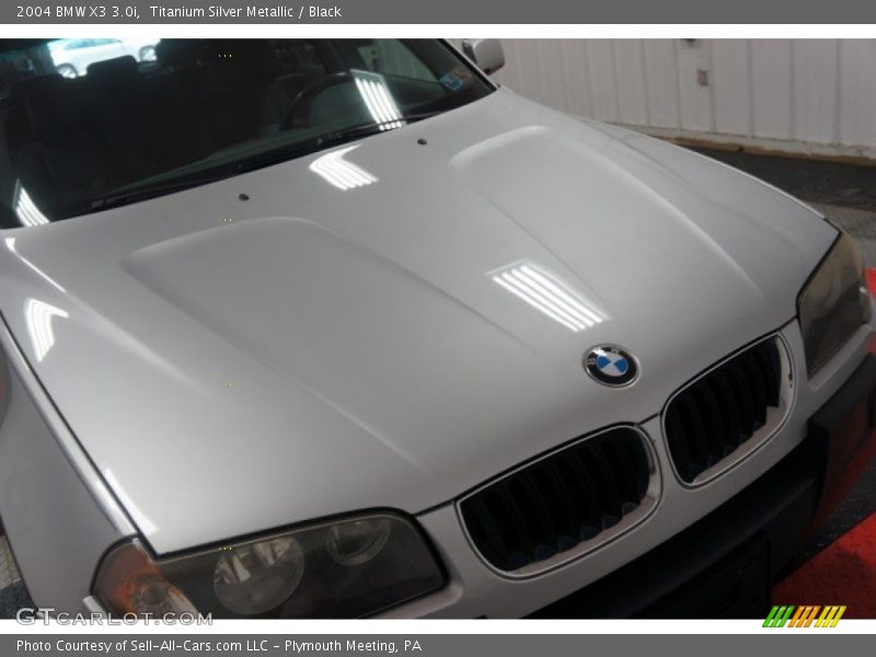 Titanium Silver Metallic / Black 2004 BMW X3 3.0i