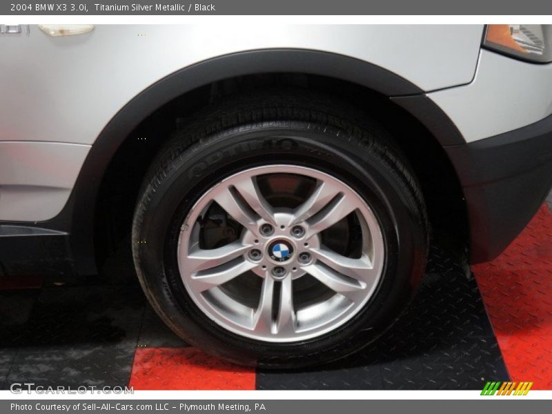 Titanium Silver Metallic / Black 2004 BMW X3 3.0i