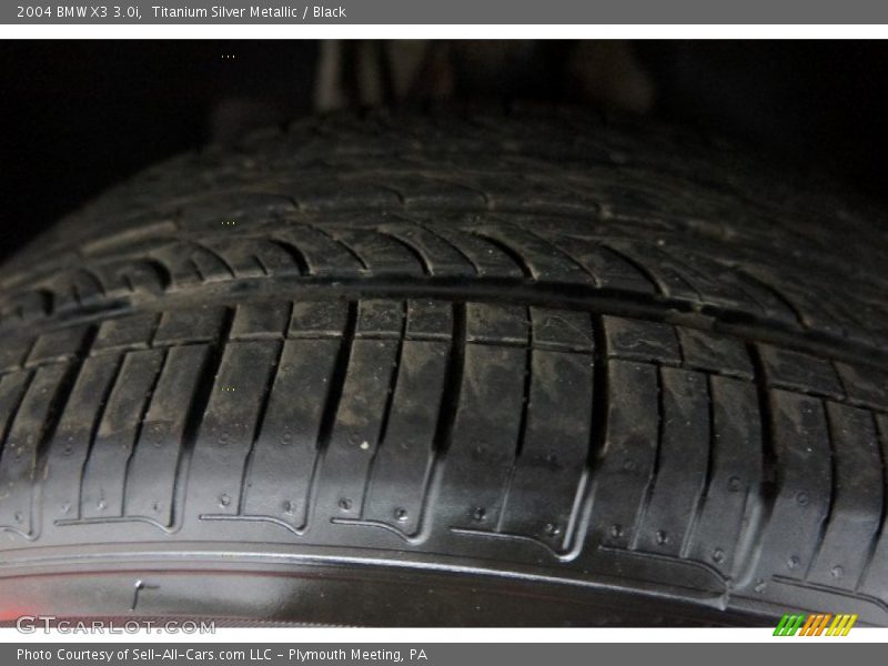 Titanium Silver Metallic / Black 2004 BMW X3 3.0i