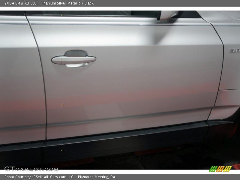 Titanium Silver Metallic / Black 2004 BMW X3 3.0i