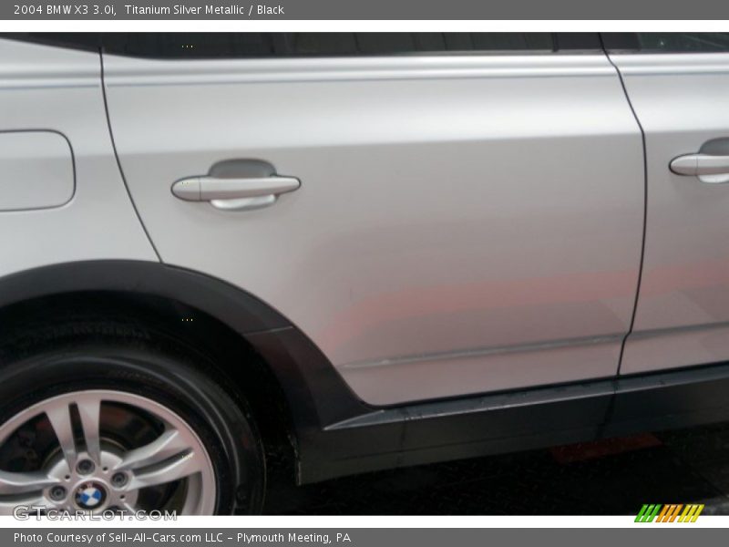 Titanium Silver Metallic / Black 2004 BMW X3 3.0i