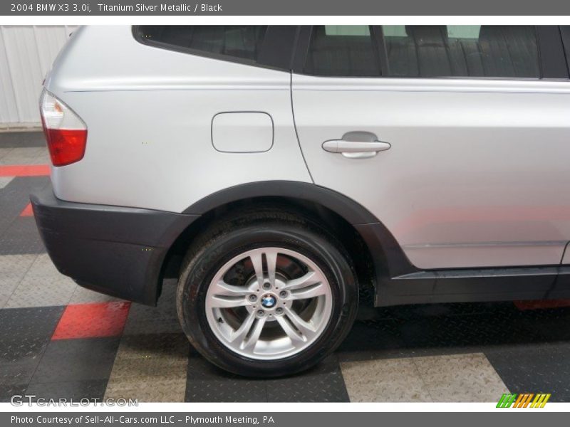 Titanium Silver Metallic / Black 2004 BMW X3 3.0i