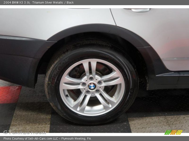 Titanium Silver Metallic / Black 2004 BMW X3 3.0i